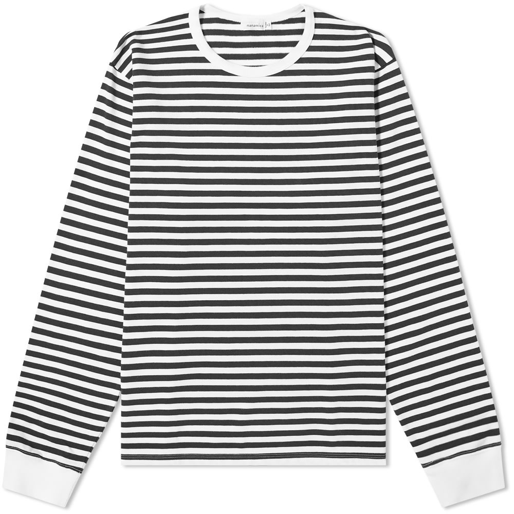 Nanamica Long Sleeve COOLMAX Stripe Tee - 1