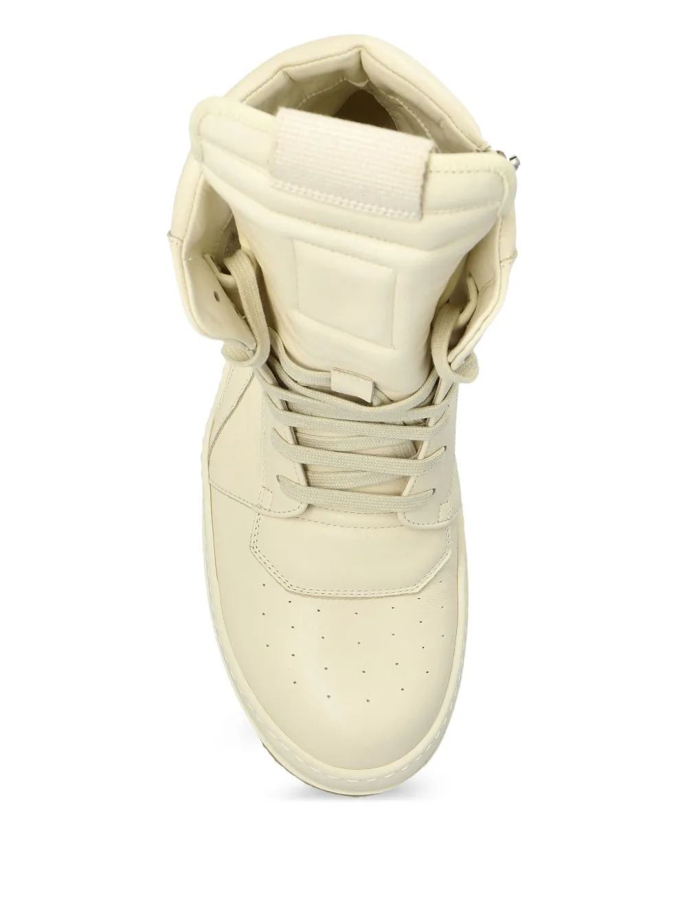 RICK OWENS - Men Leather Creep Geobaskets - 4