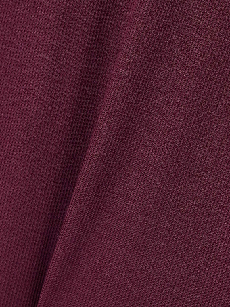 Soft Lounge ribbed stretch-modal maxi skirt - Bordeaux Burgundy 4