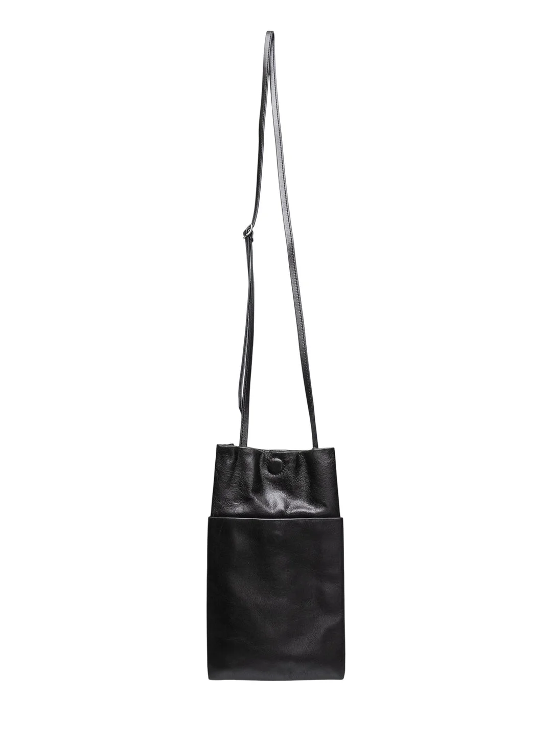Grained Leather Book Pouch - 1