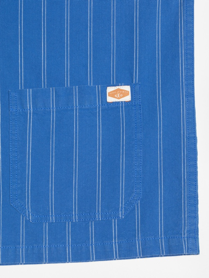 Kicki Striped Workwear Jacket Blue/Offwhite 6