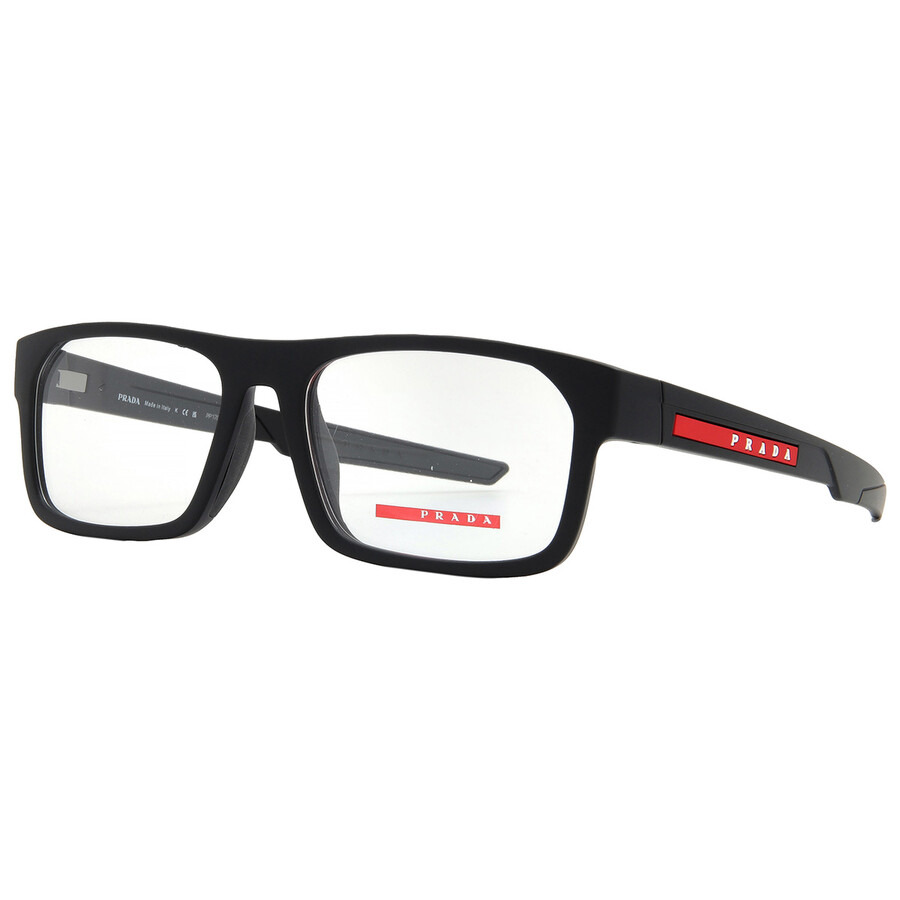 Prada Linea Rossa Demo Rectangular Men's Eyeglasses PS 08OV DG01O1 57 - 2
