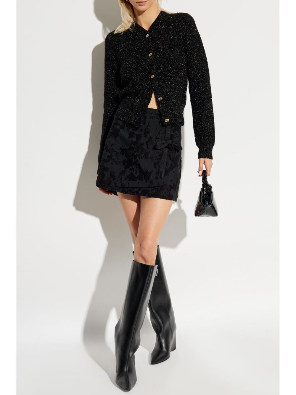 lamé cardigan - 2