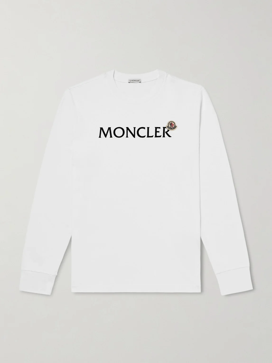 Logo-Flocked Cotton-Jersey T-Shirt - 1