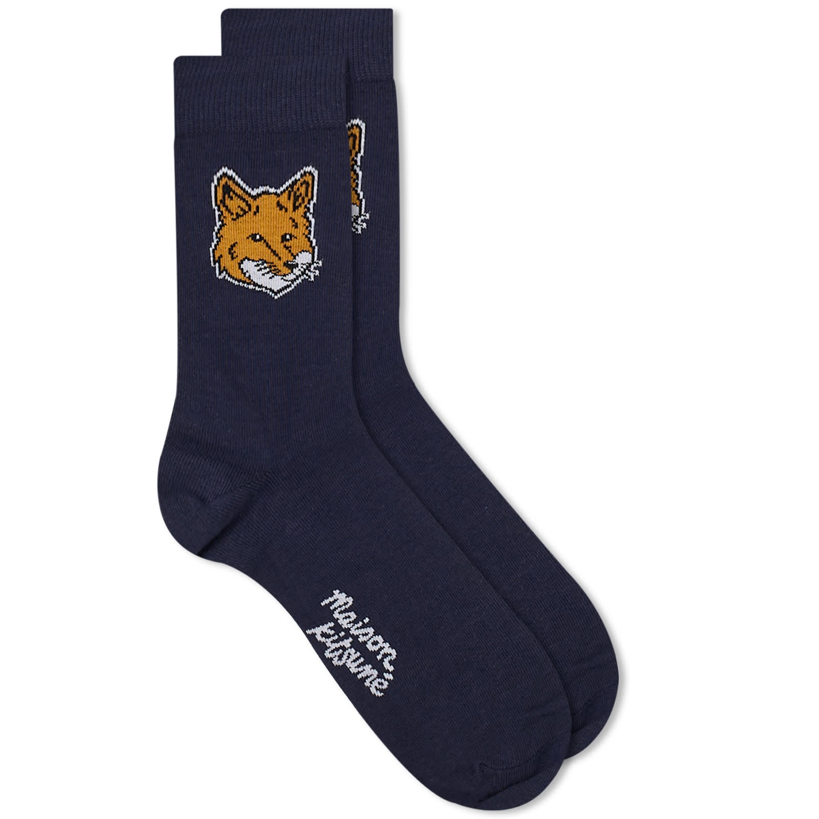 Maison Kitsune Fox Head Socks - 1