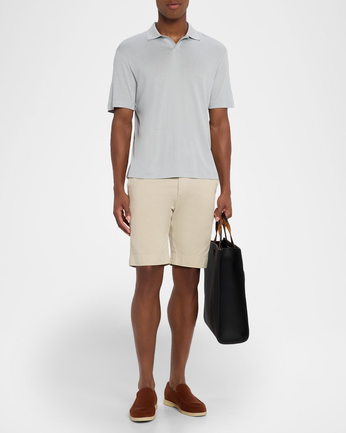 Men's Mazzorbo Silk and Cotton Polo Shirt - 2