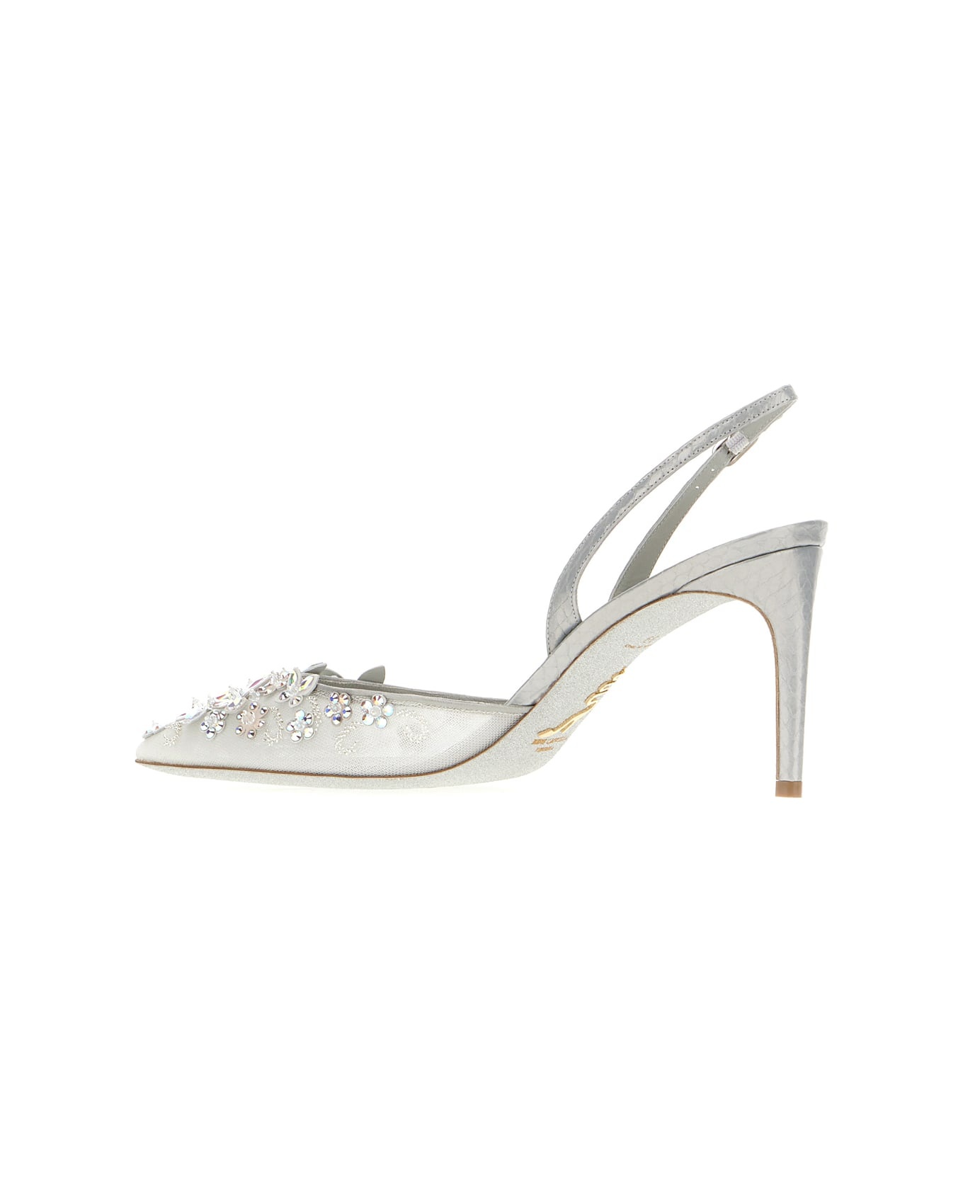 Silver Laces Cinderella Pumps - 3