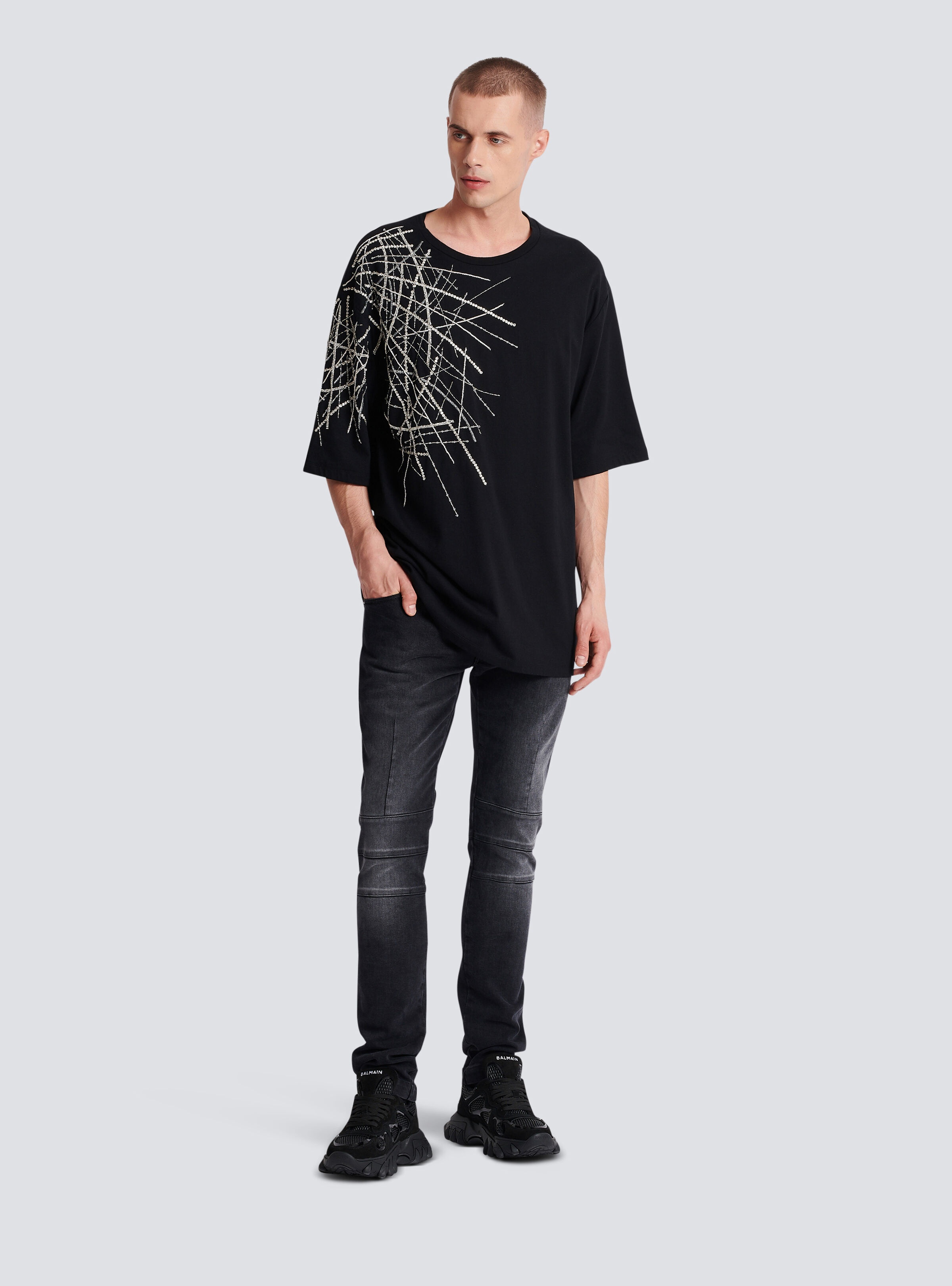 Embroidered jersey T-shirt - 2