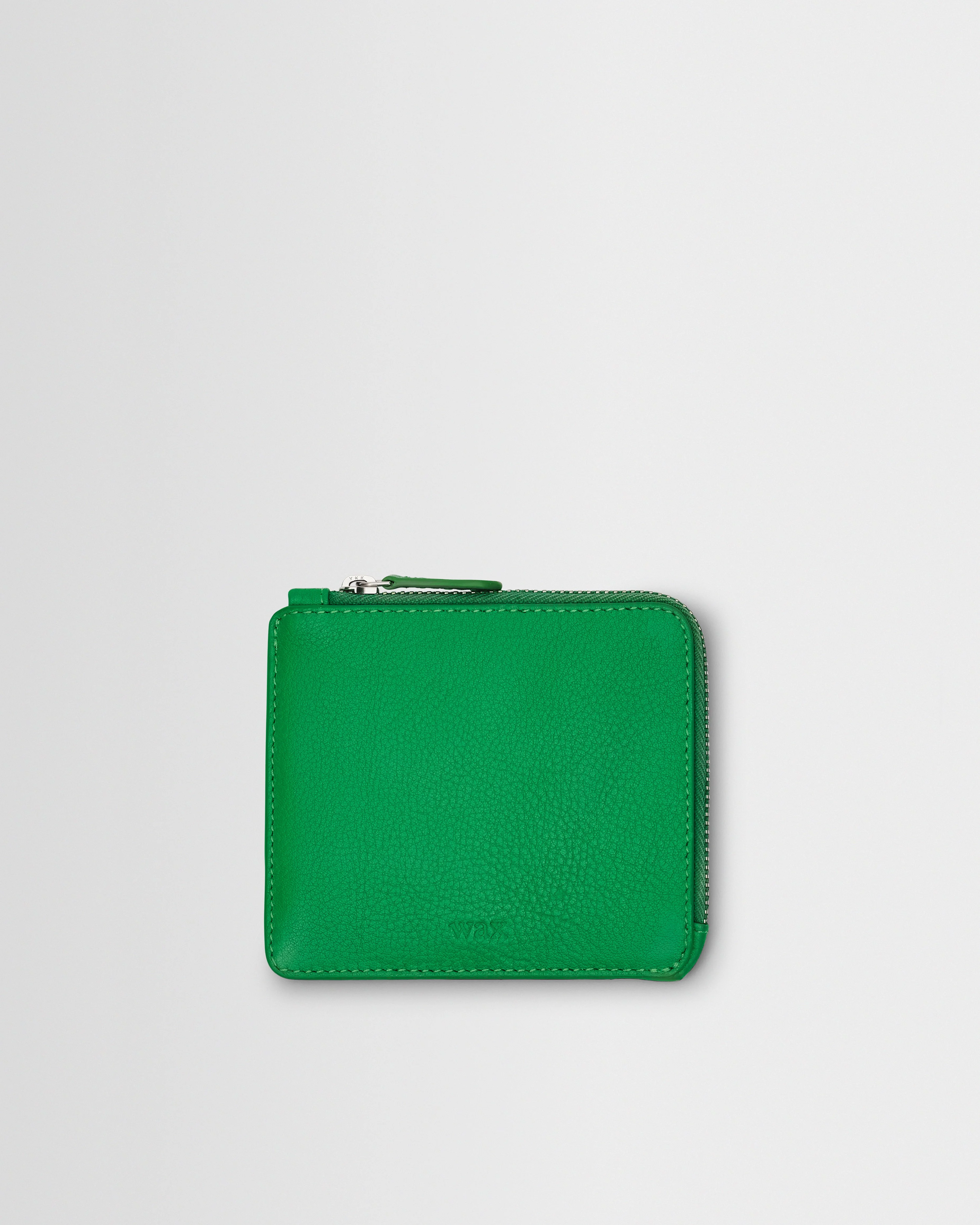 Harford - Bright Green Leather Zip Wallet - 1