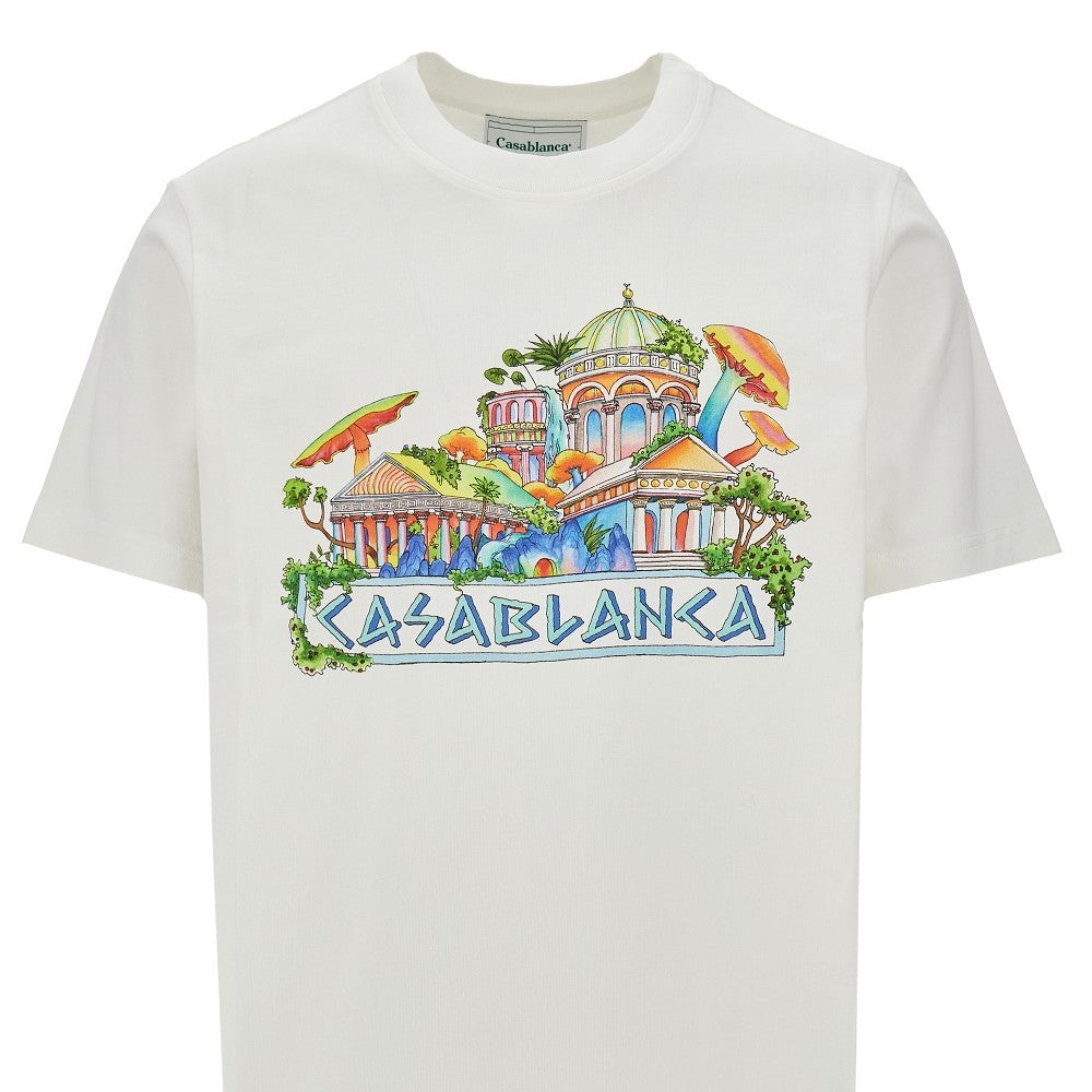 CASABLANCA 'THE ROAD TO KNOWLEDGE' PRINT T-SHIRT | rboutique