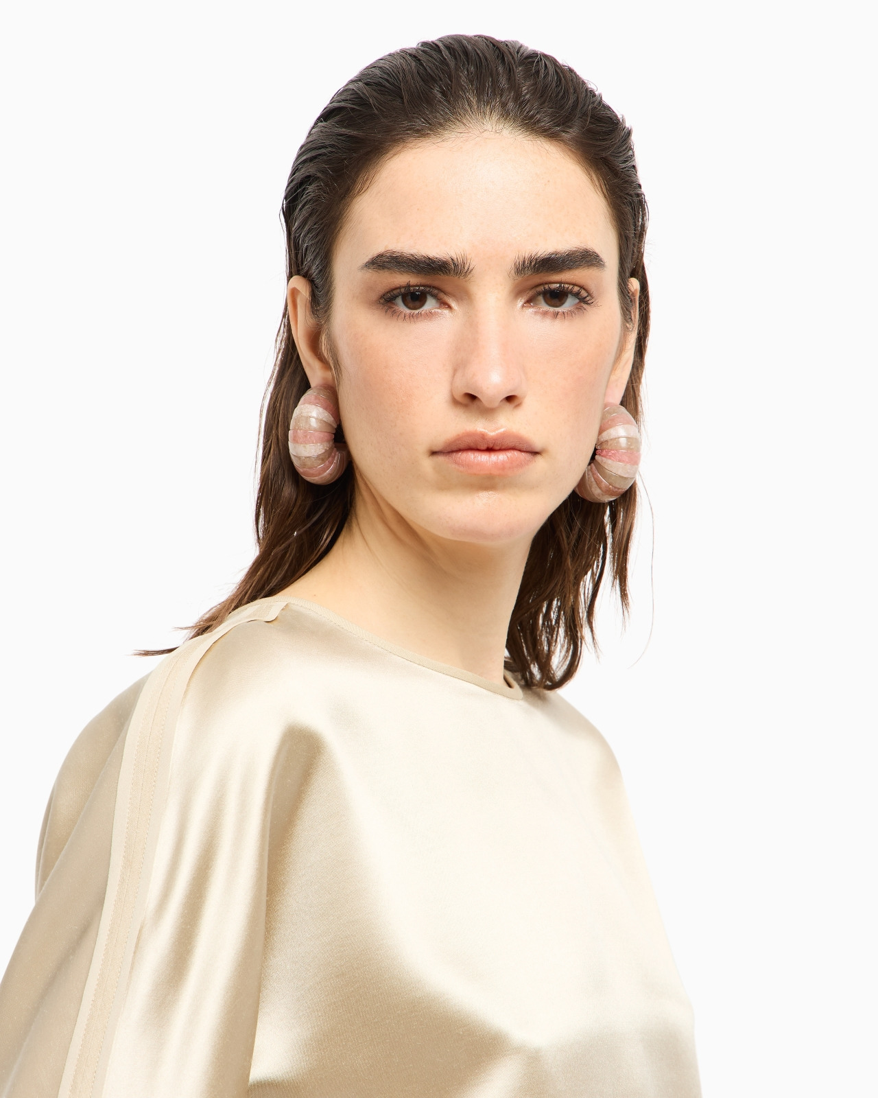 BLOUSE IN TUSSAH SILK SATIN - 5