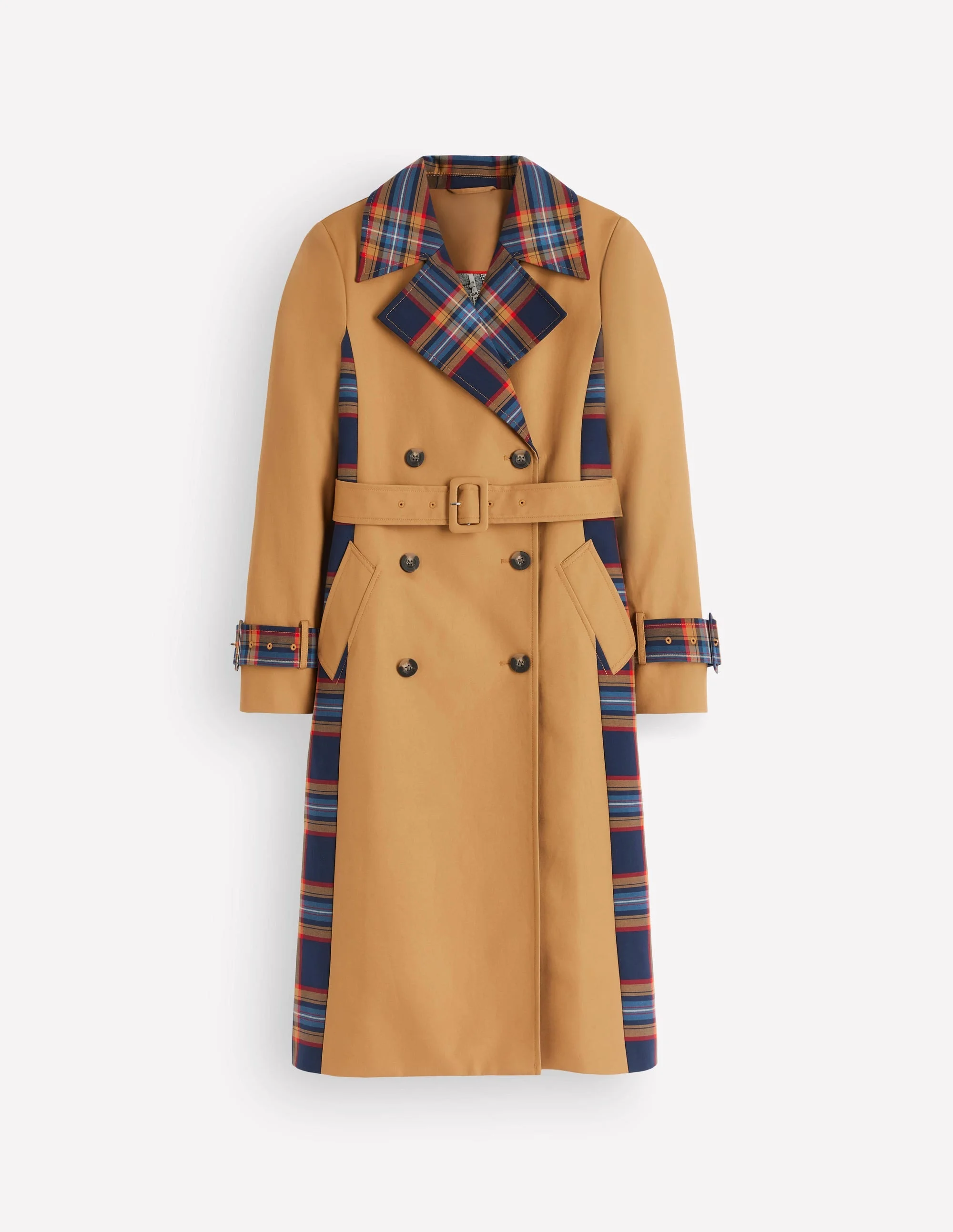 Double Breasted Trench-Camel - 1
