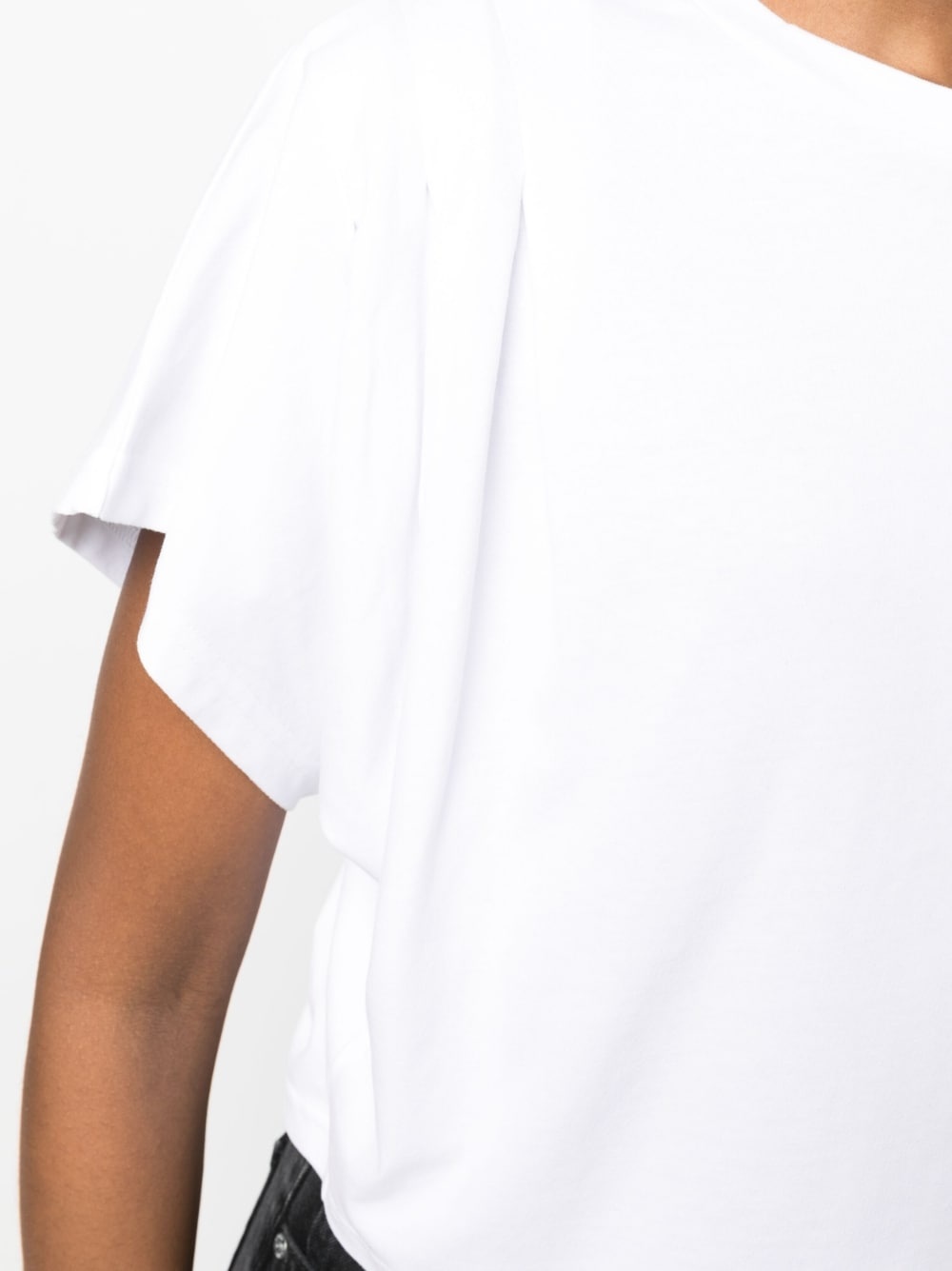 organic cotton cropped T-shirt - 5