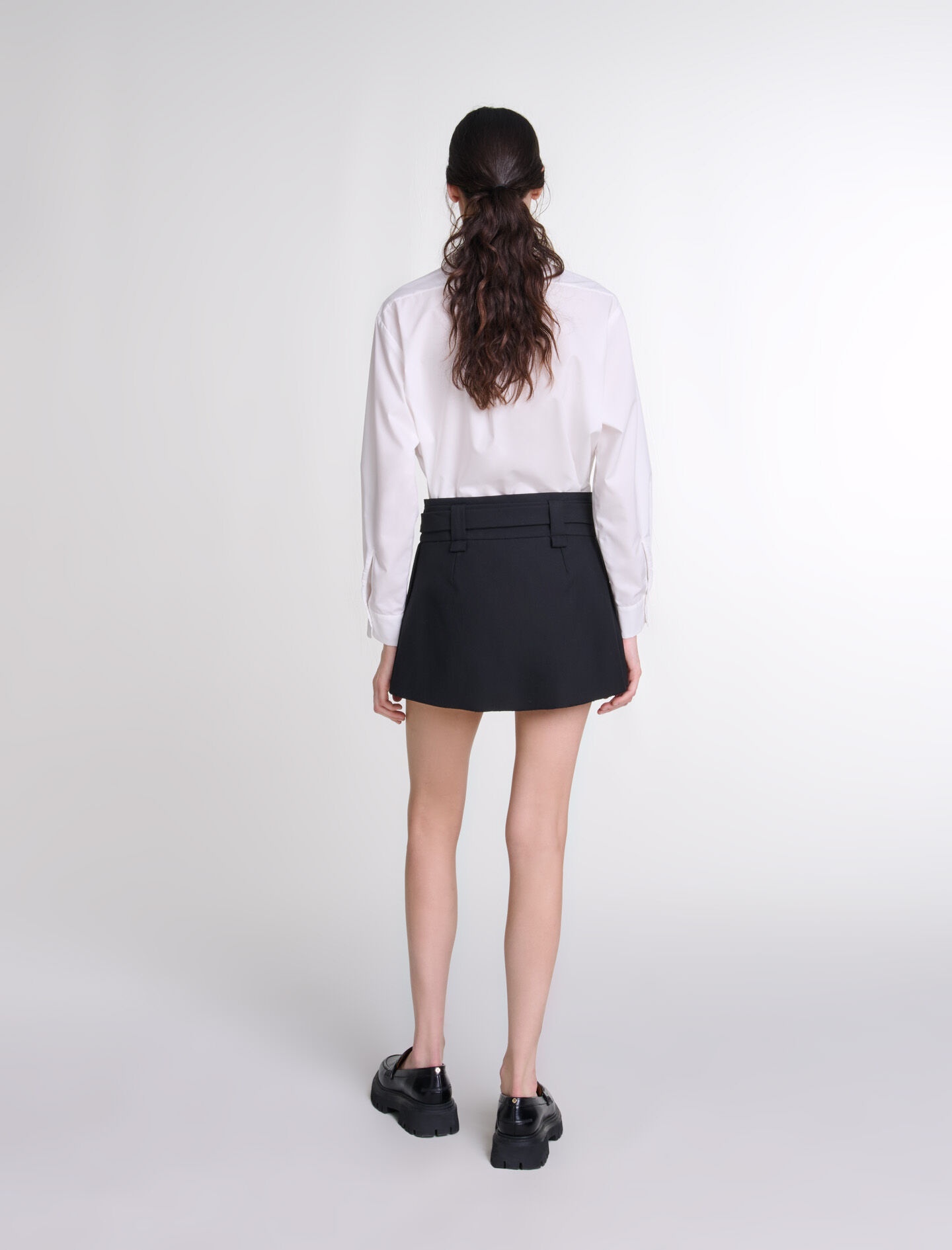 Short pleated skirt - 4