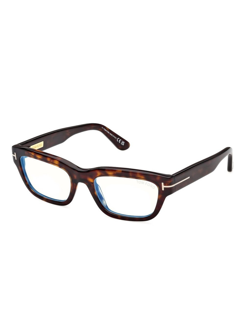 TOM FORD tortoiseshell rectangular glasses outlook