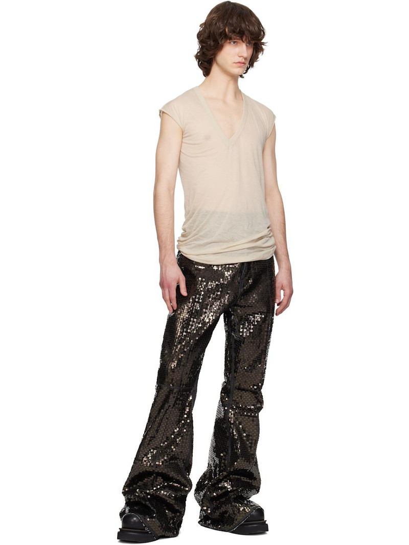 Rick Owens Black Temple Bolan Bootcut Jeans outlook