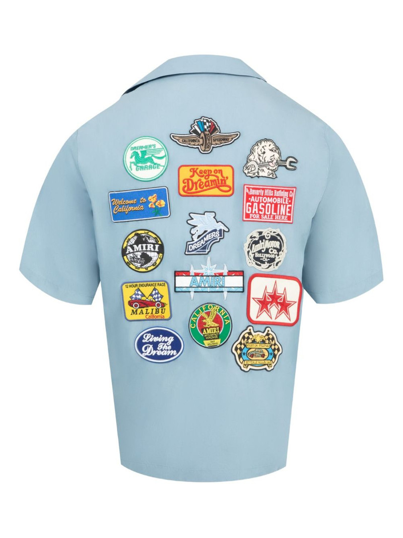 AMIRI Station patch-pocket bowling shirt outlook