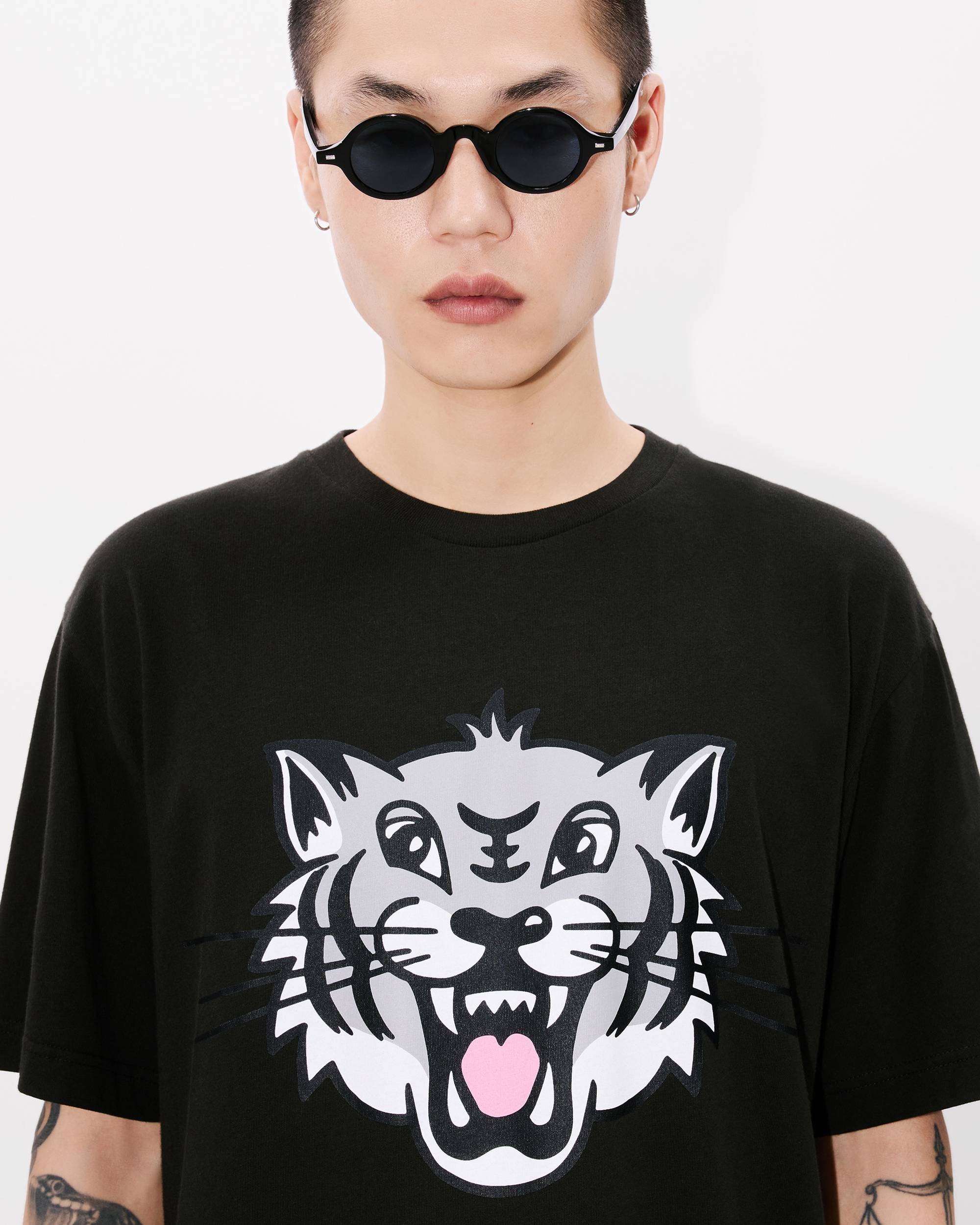 'KENZO Happy Tiger' T-shirt in cotton - 6