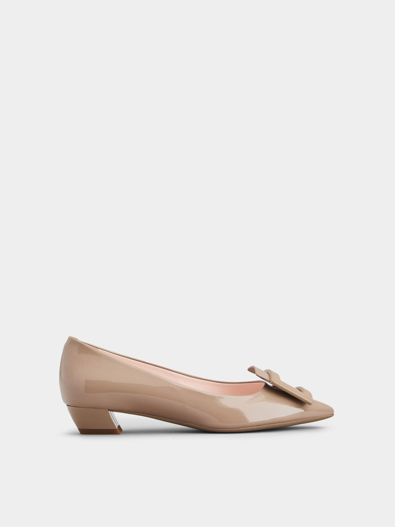 Gommettine Lacquered Buckle Ballerinas in Patent Leather 1