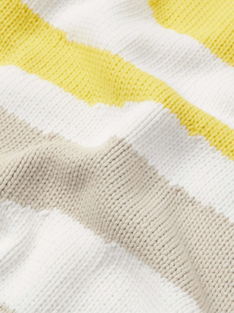 Intarsia Cotton-Blend Sweater 4