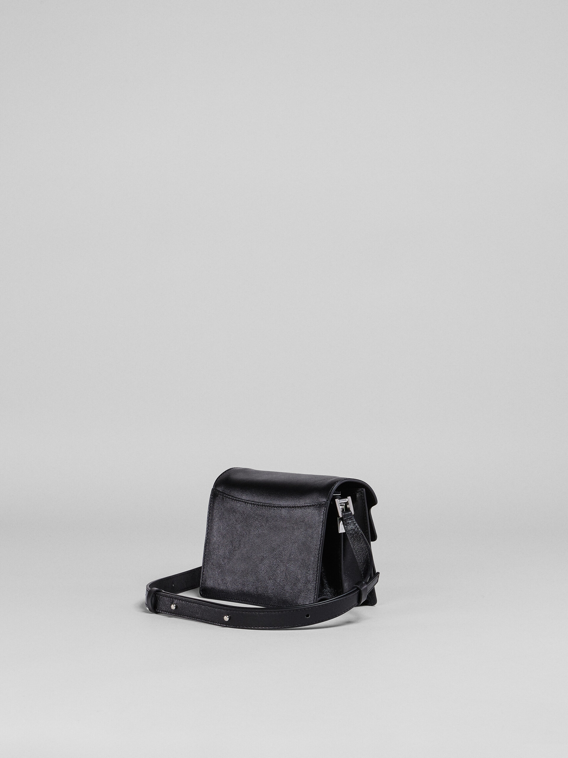 TRUNK SOFT MINI BAG IN BLACK LEATHER - 2