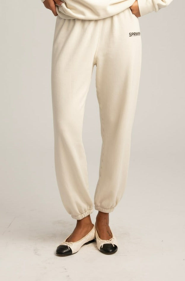 VINTAGE WHITE LOGO SWEATPANTS - 2