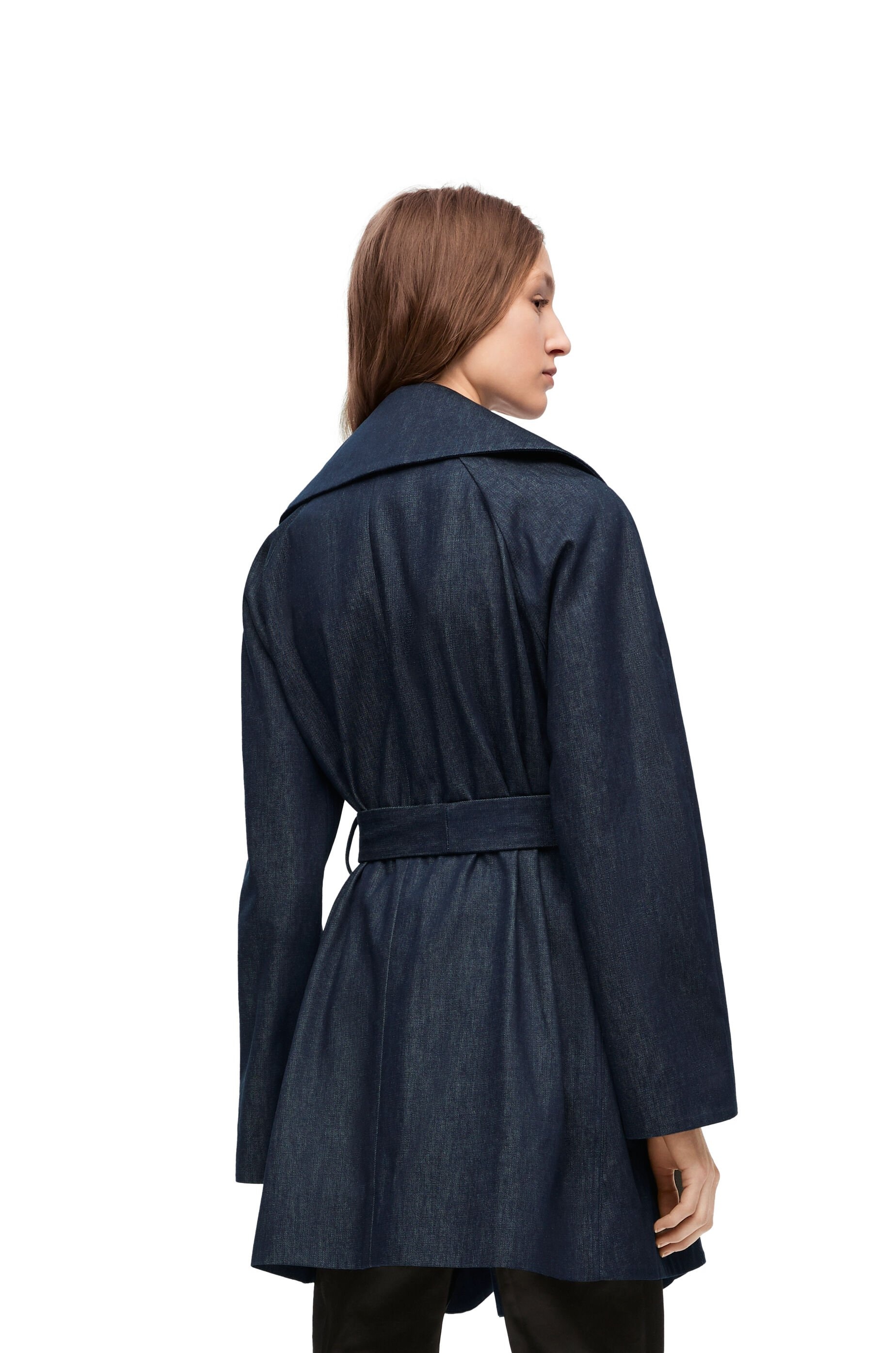 Trapeze coat in denim - 4