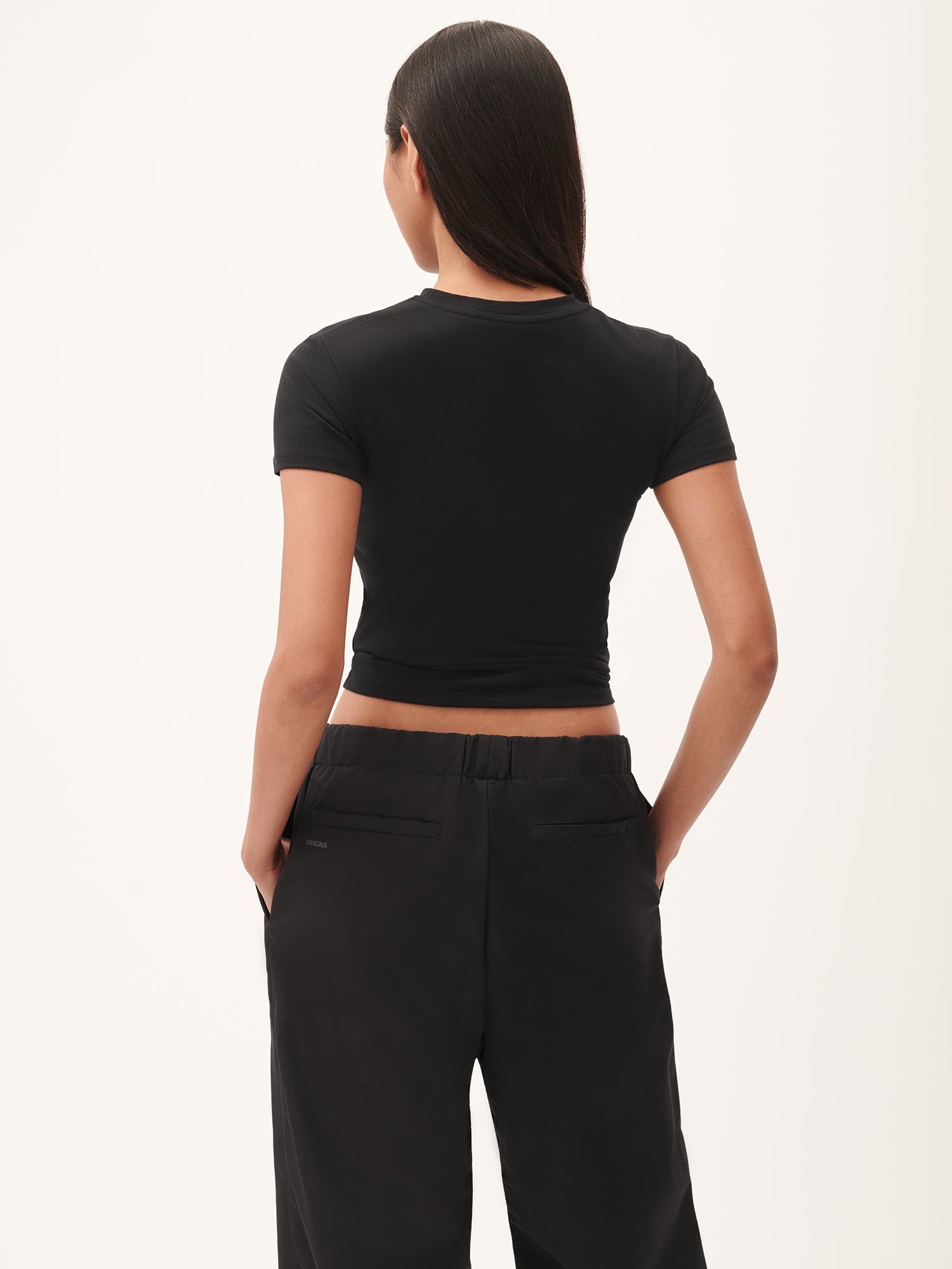 Womens 365 Cotton-Stretch T-shirt - Black - 3