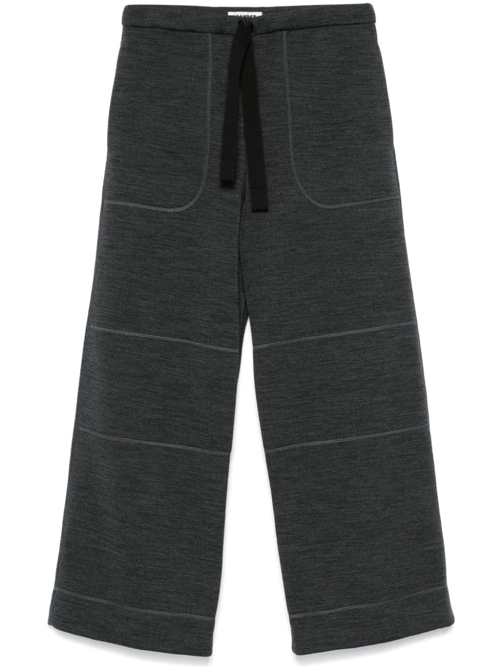 mélange-effect track trousers - 1