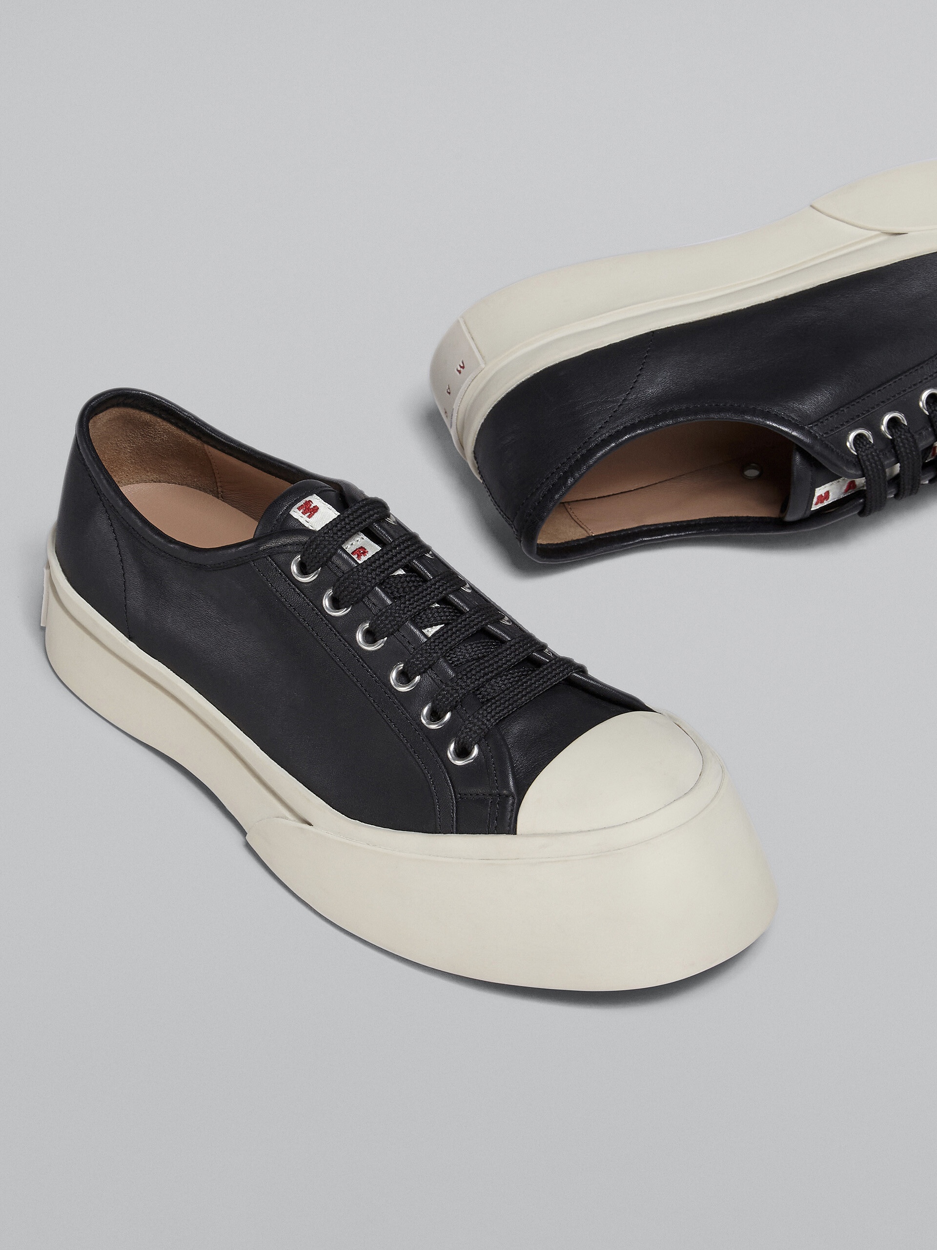 BLACK NAPPA LEATHER PABLO SNEAKER - 5