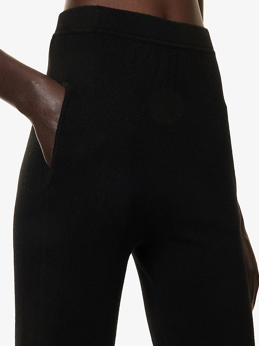 Slim-fit mid-rise cashmere leggings - 5