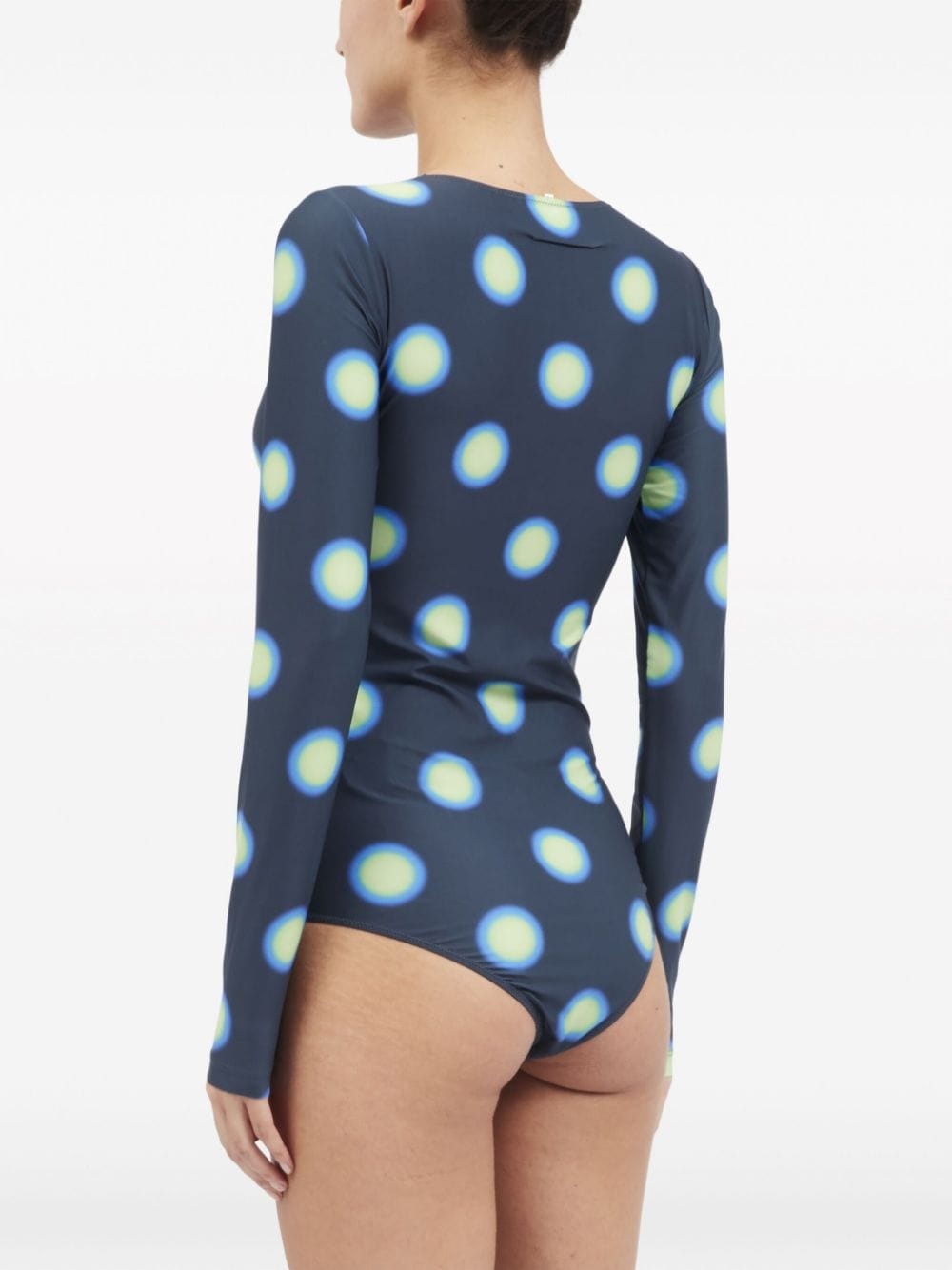 polka dot-print long-sleeve body - 5