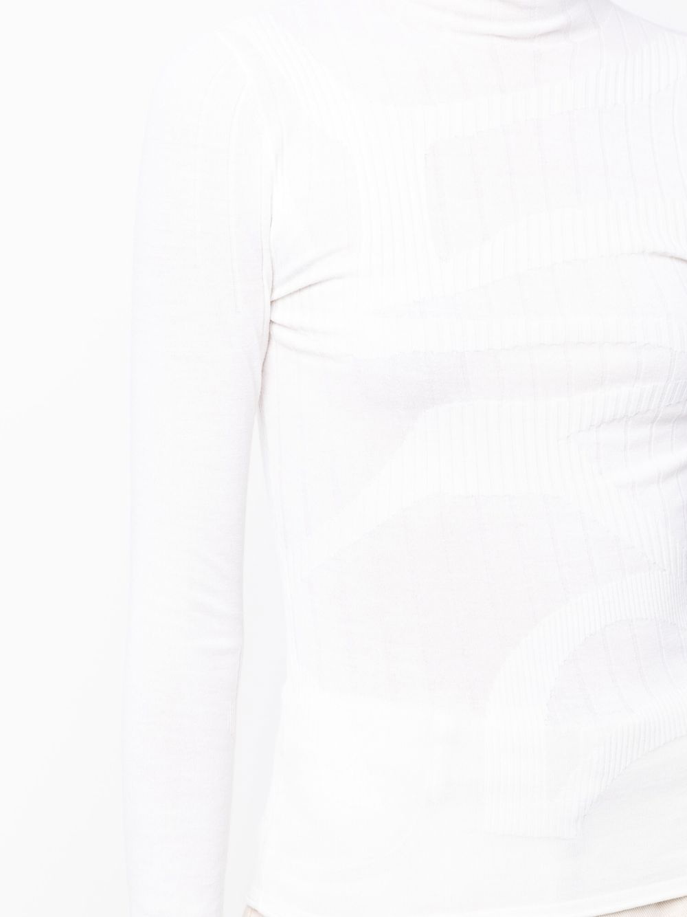 intarsia-knit ribbed jumper - 6