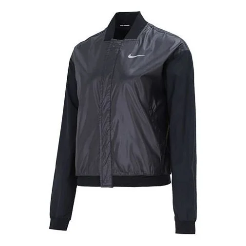 (WMNS) Nike Casual Short Woven Jacket Black DD6848-010 - 1