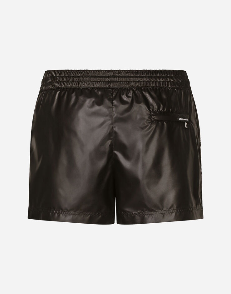 Short swim trunks with branded band - 2