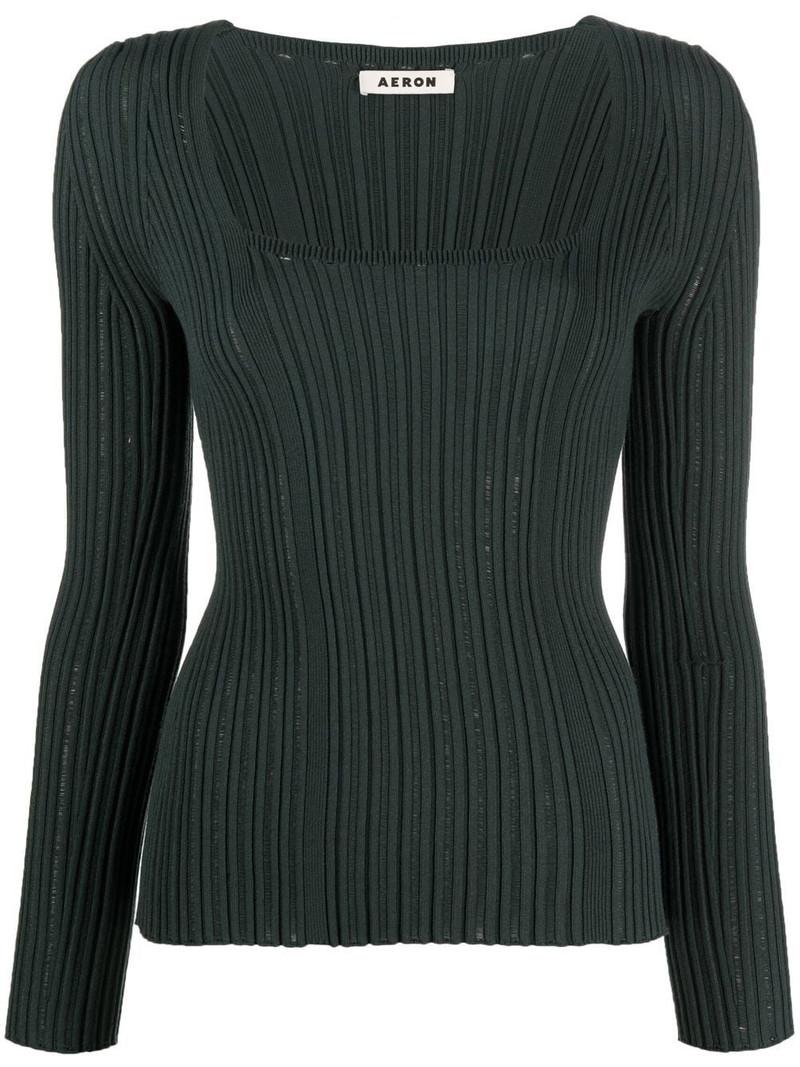 Finesse ribbed-knit jumper 1
