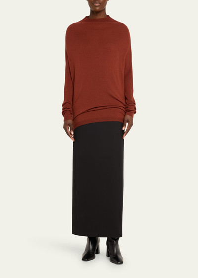 Rick Owens Ribbed Wool Mockneck Sweater outlook