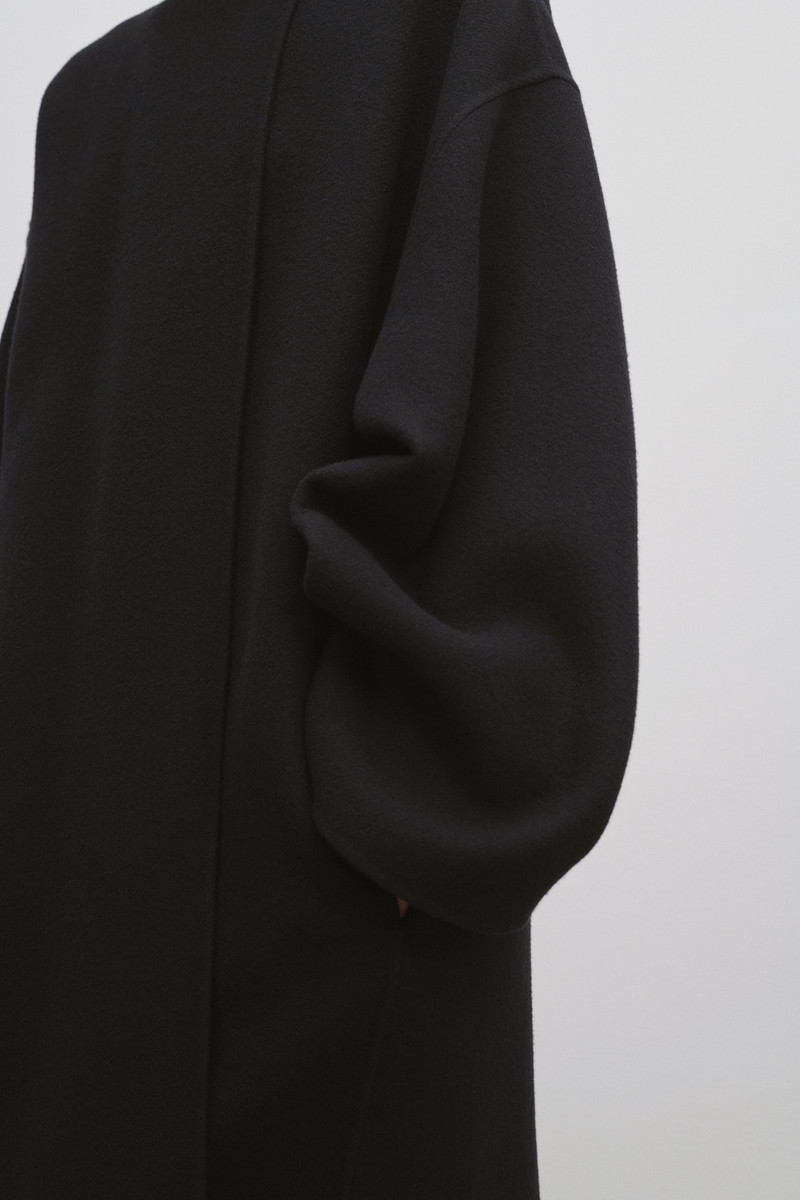 Metina Coat in Virgin Wool and Nylon 6