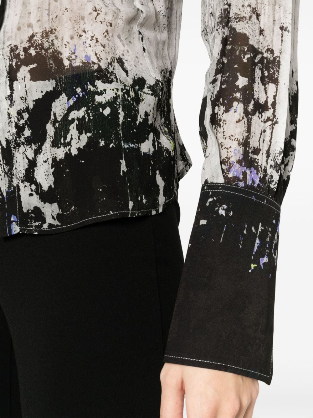 Lily abstract-print shirt - 5