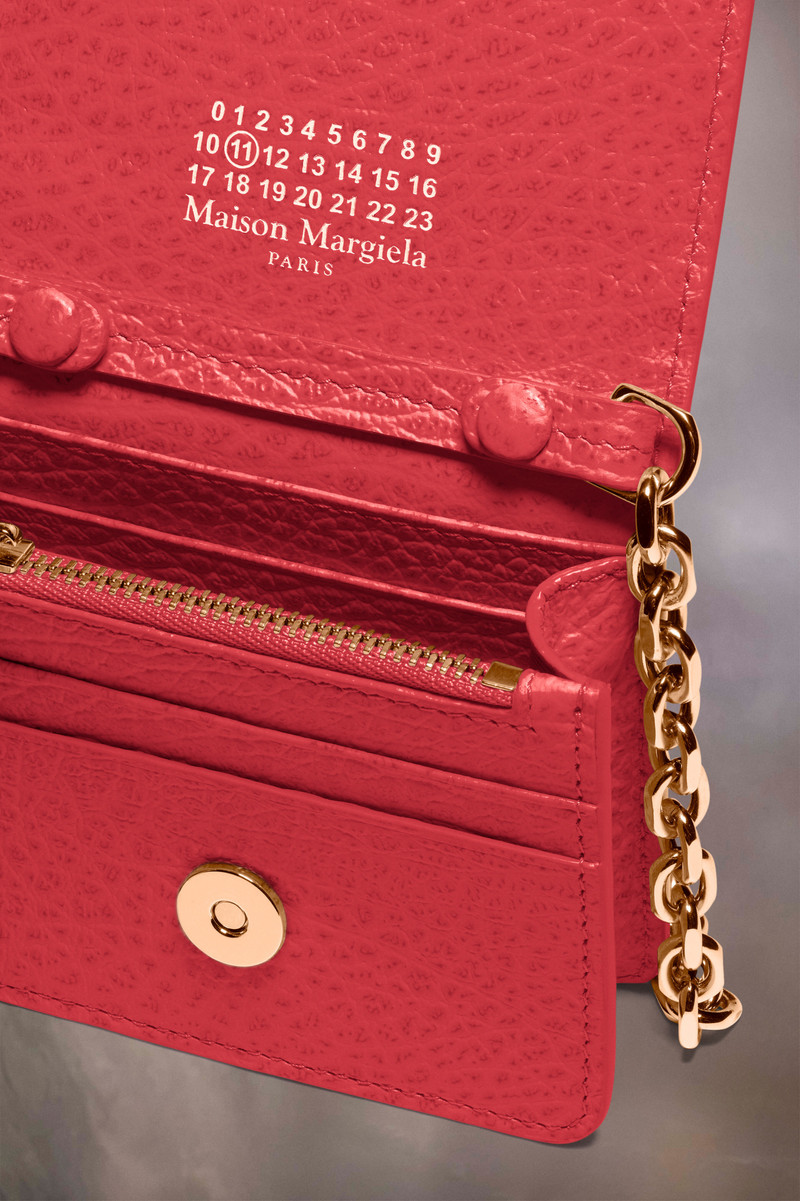 Four stitches chain wallet 4