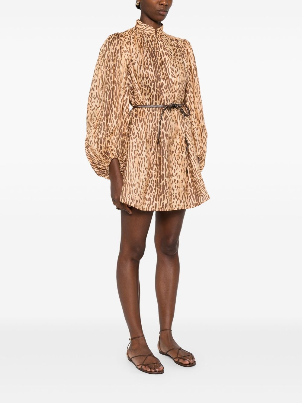 Cascadian leopard-print mini dress - 2