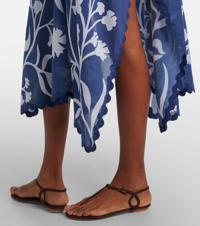 Scalloped cotton kaftan 5