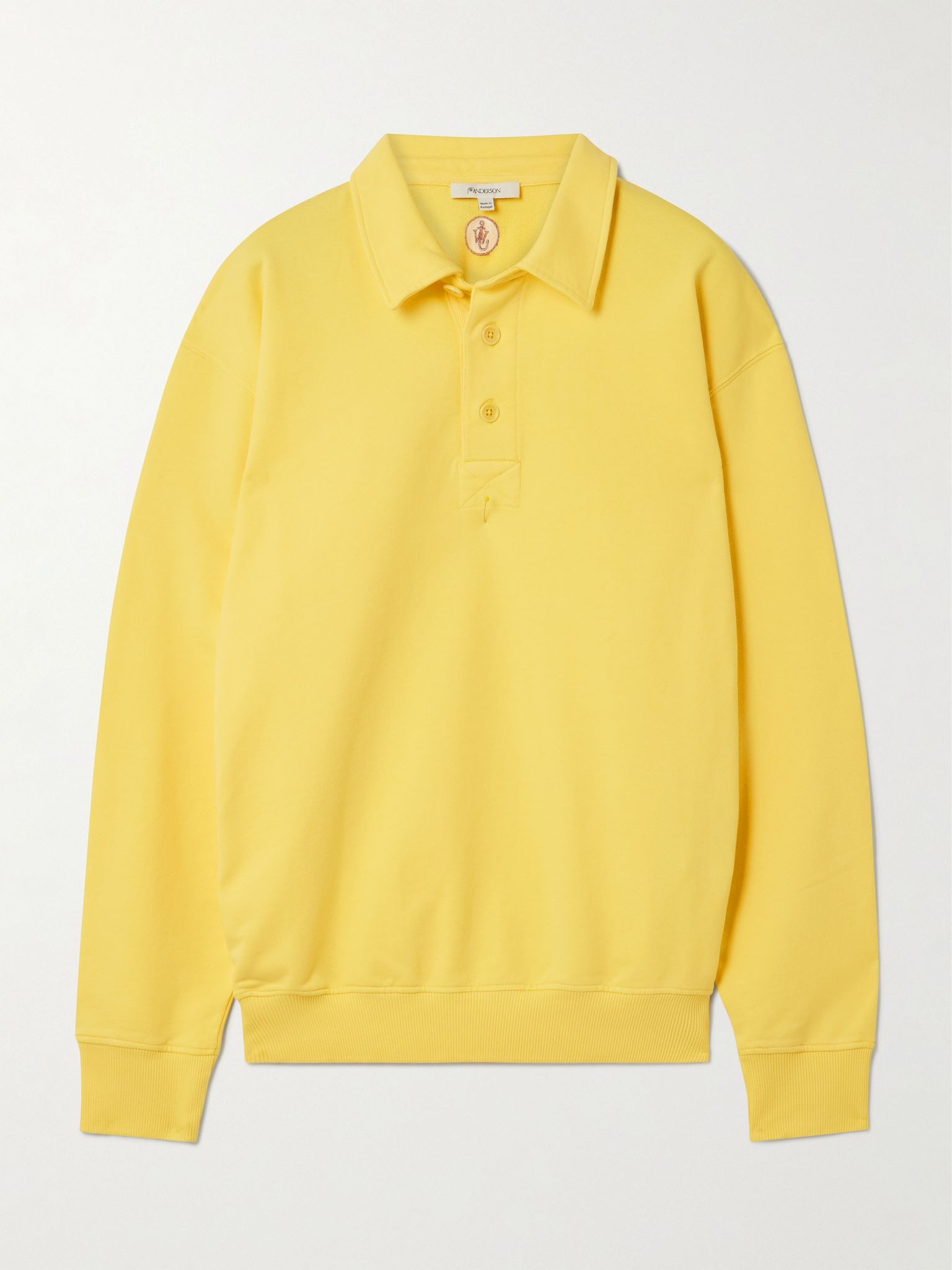 Rugby cotton-jersey polo shirt Yellow - 1