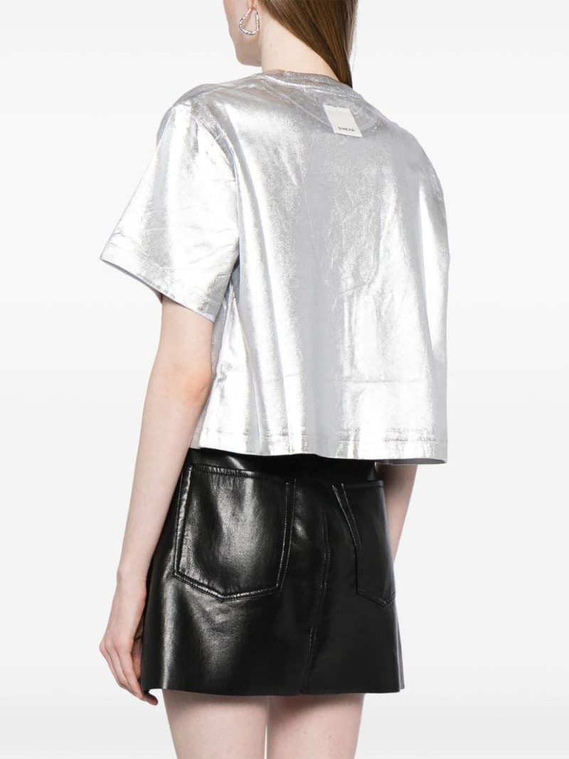 metallic short-sleeve T-shirt 4