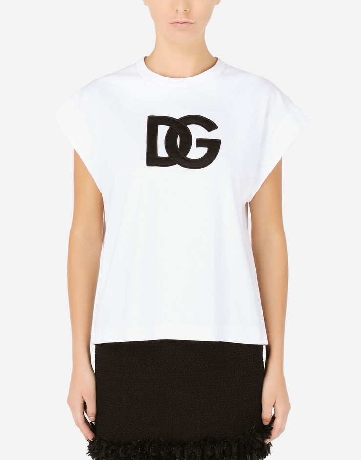 Interlock T-shirt with satin DG patch - 1