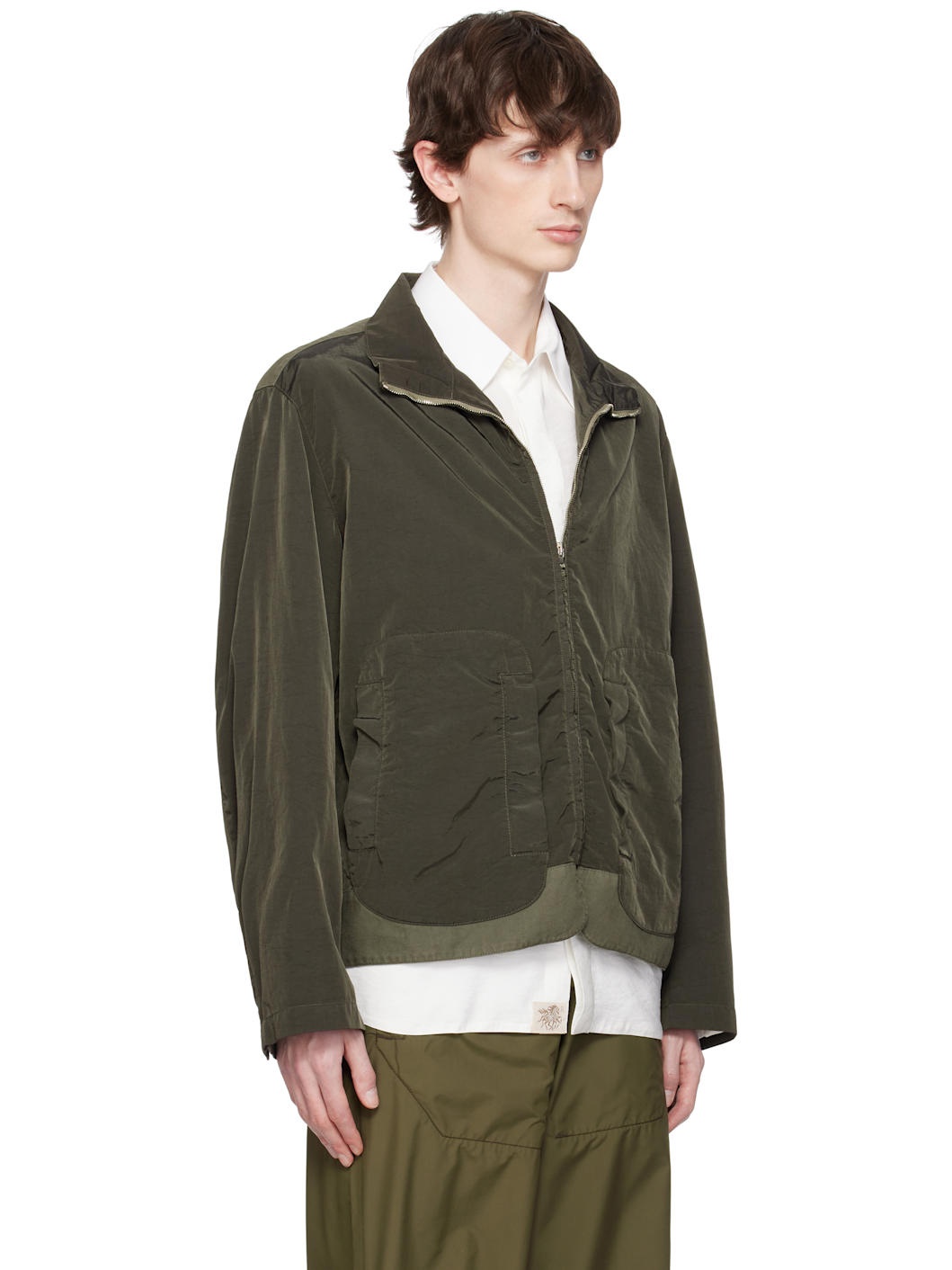 Khaki Wanderer Canvas Nylon Jacket - 2