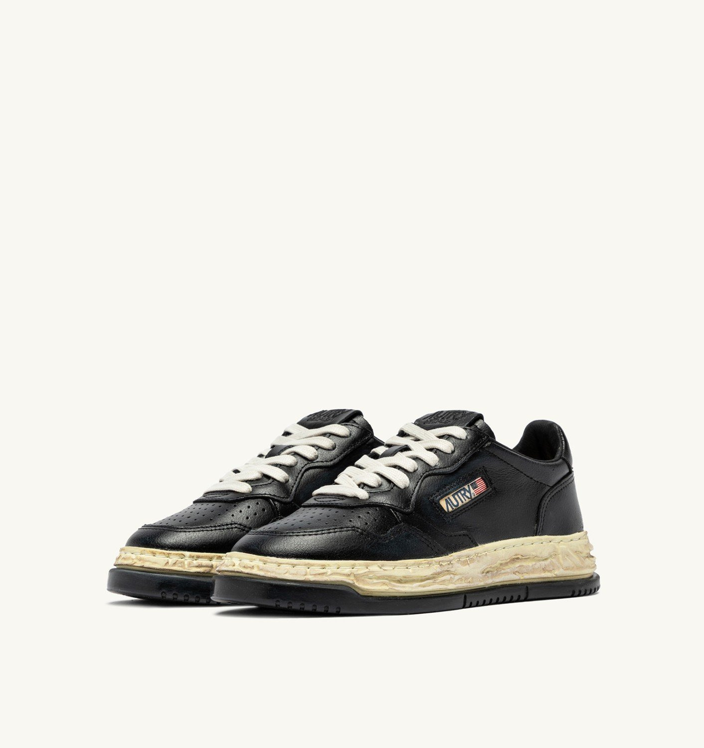 MEDALIST LOW SUPER VINTAGE 'Autry x Maison MIHARA YASUHIRO General Scale.' SNEAKERS IN BLACK LEATHER - 2