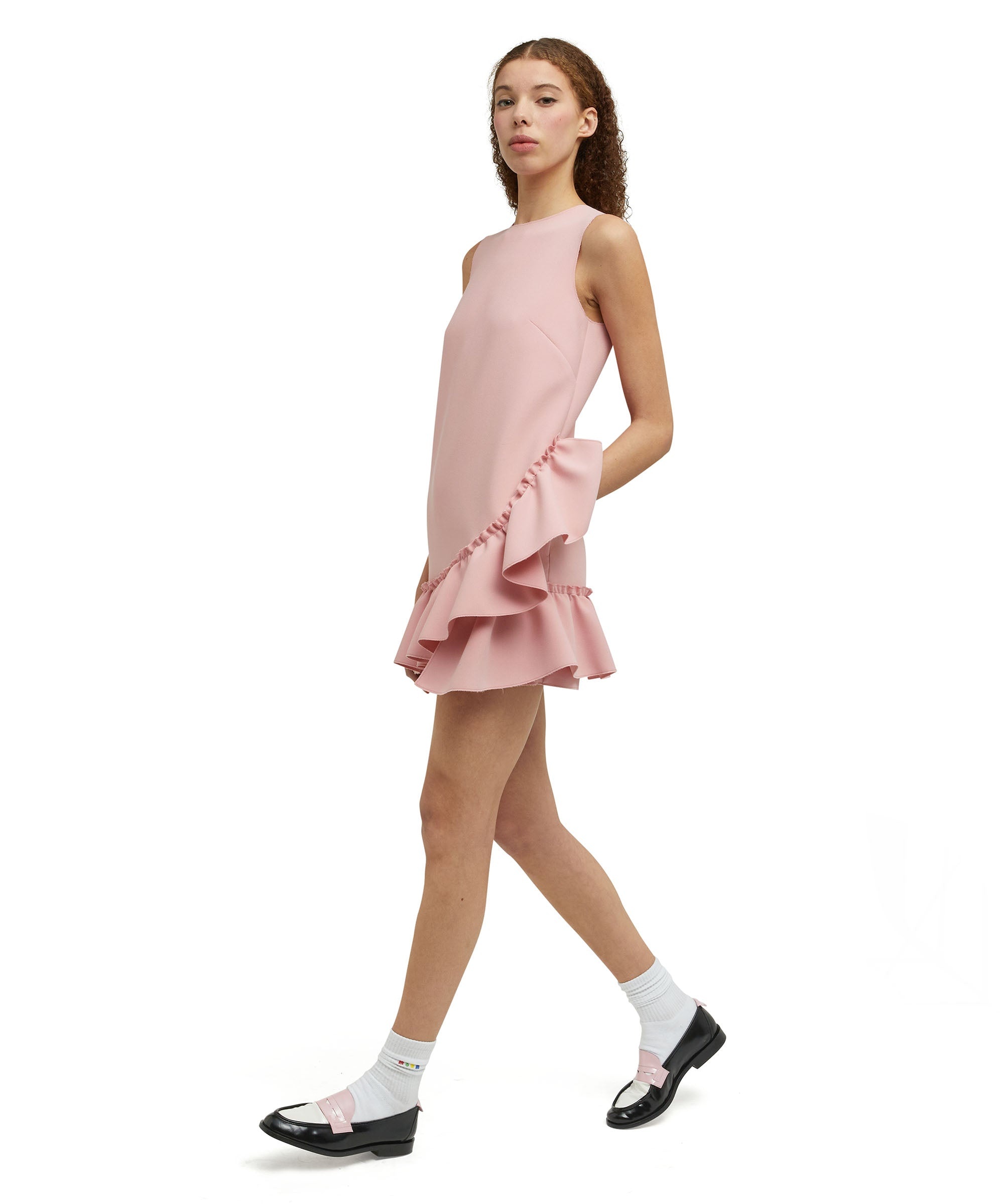 Mini dress with  "Double Crepe Cady" workmanship - 5