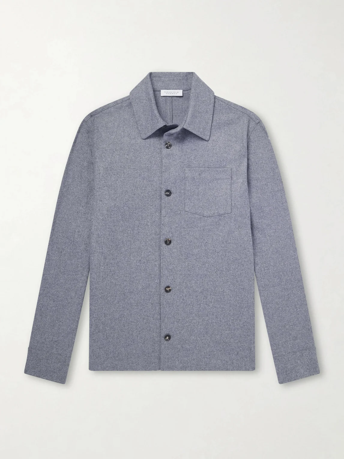 Drew Wool and Cashmere-Blend Shirt - 1