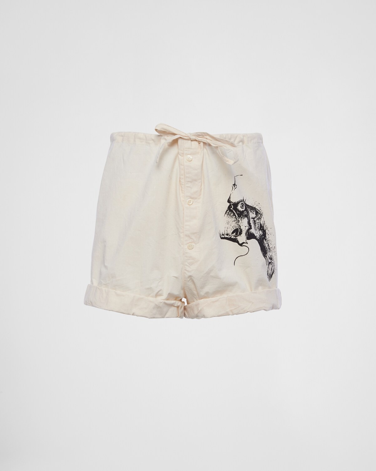 Printed cotton Bermuda shorts - 1